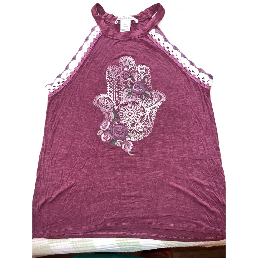 Women's Purple Sleeveless Top